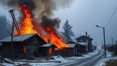 Photo of Пожар в городе на Урале
